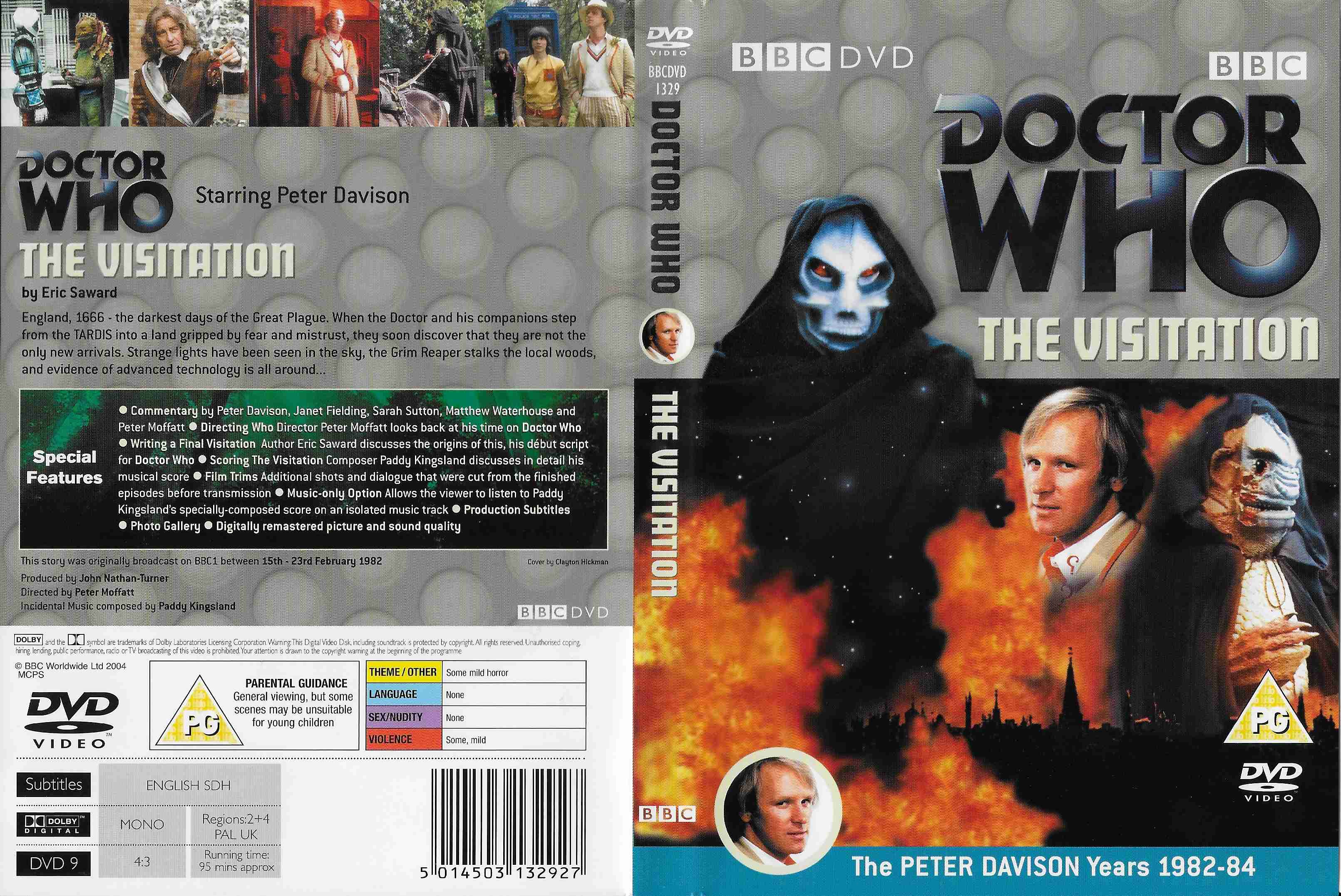 Picture of BBCDVD 1329 Doctor Who - The visitation by artist Terence Dudley from the BBC records and Tapes library